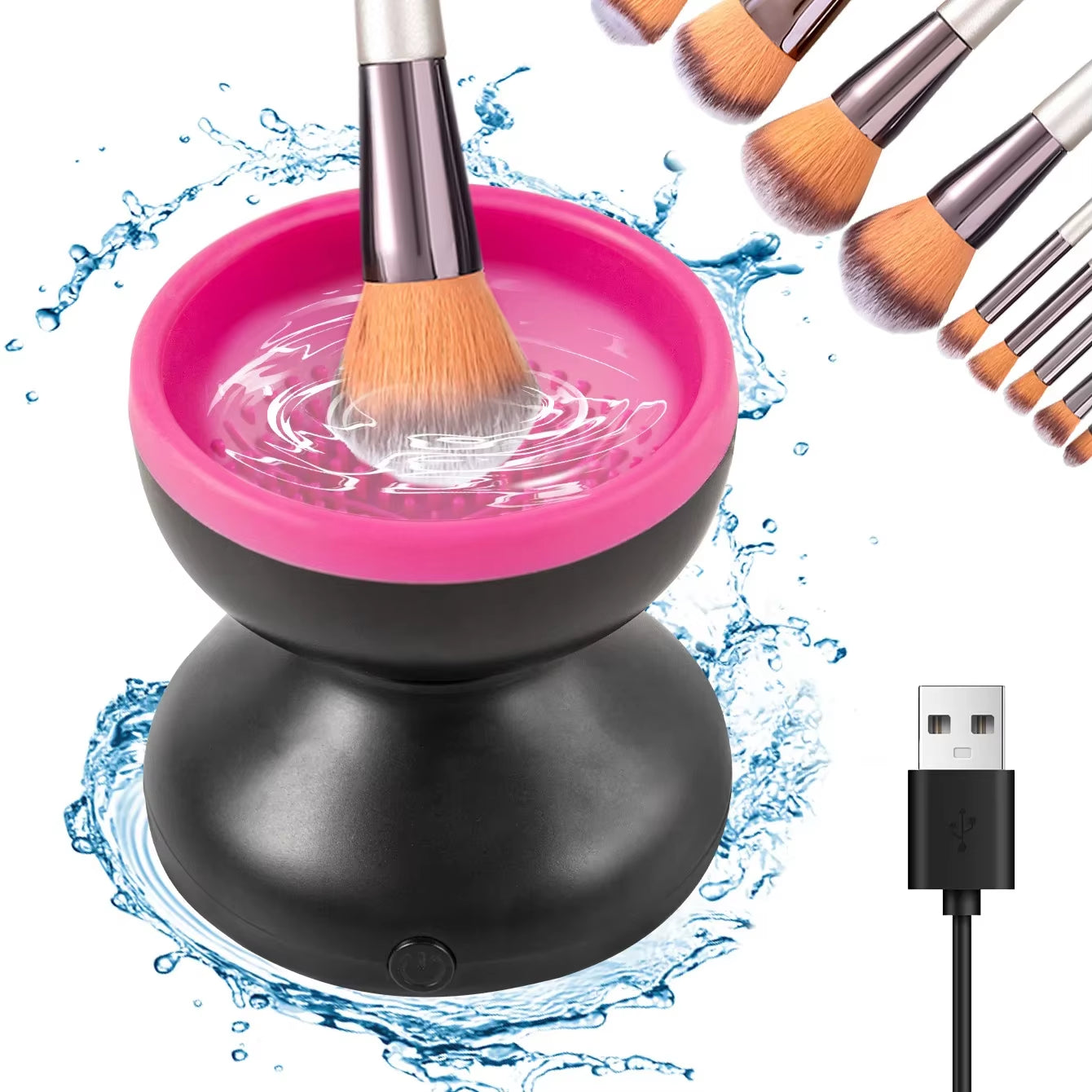 GirlsGlo™ Portable USB Makeup Brush Cleaner Machine