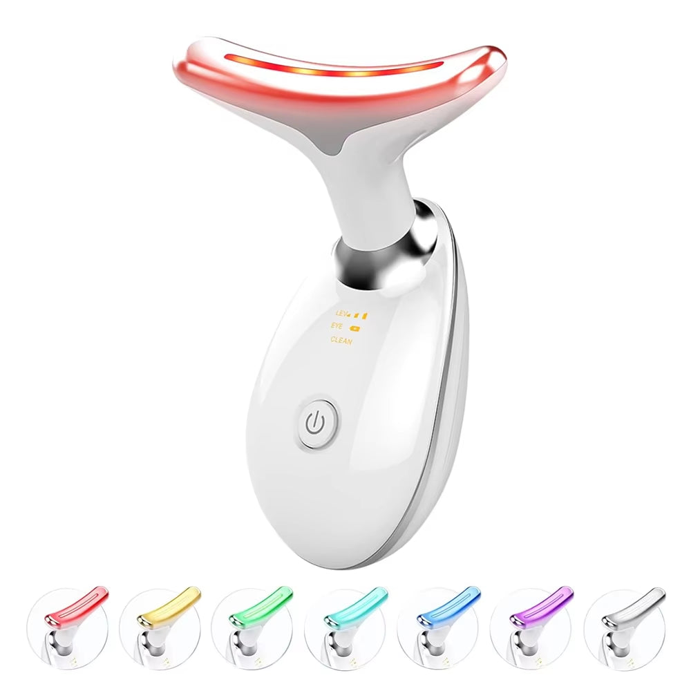 LED Photon Therapy Anti Wrinkle Face Massager 7 Modes