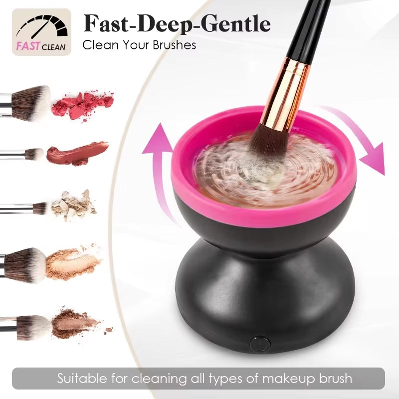 GirlsGlo™ Portable USB Makeup Brush Cleaner Machine
