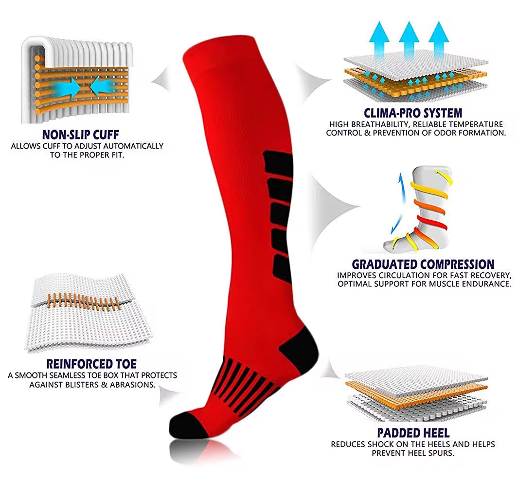 Nurse Compression Socks Sports Cycling Socks Or For Diabetics 1 pack