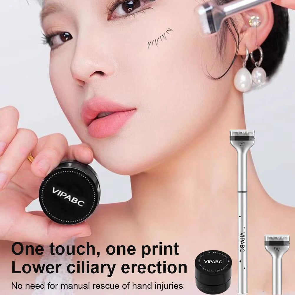 Lower Lash Stamp Quick Eye Makeup Aid Tools Kit 3 in 1