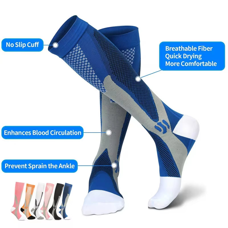 Nurse Compression Socks Sports Cycling Socks Or For Diabetics 1 pack