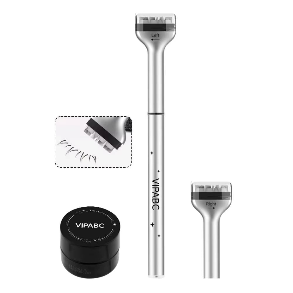 Lower Lash Stamp Quick Eye Makeup Aid Tools Kit 3 in 1