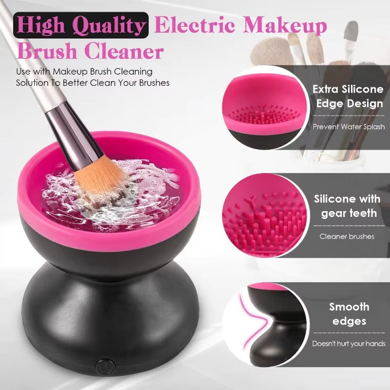 GirlsGlo™ Portable USB Makeup Brush Cleaner Machine