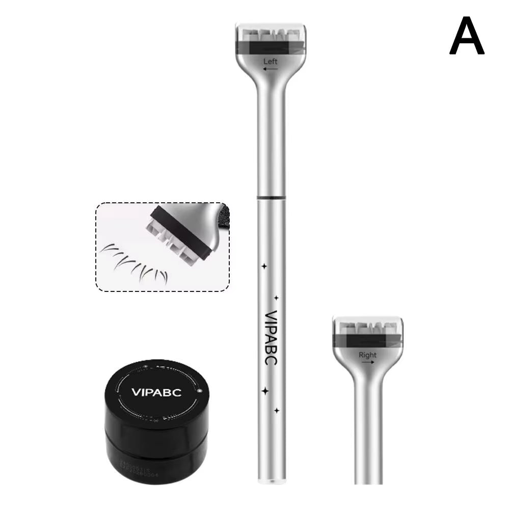 Lower Lash Stamp Quick Eye Makeup Aid Tools Kit 3 in 1