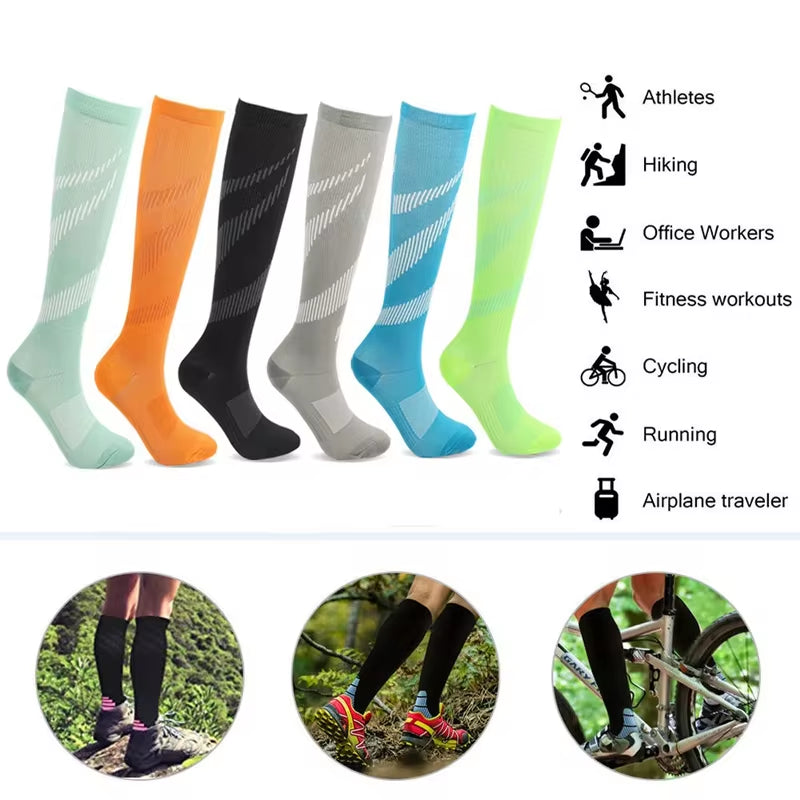 Nurse Compression Socks Sports Cycling Socks Or For Diabetics 1 pack