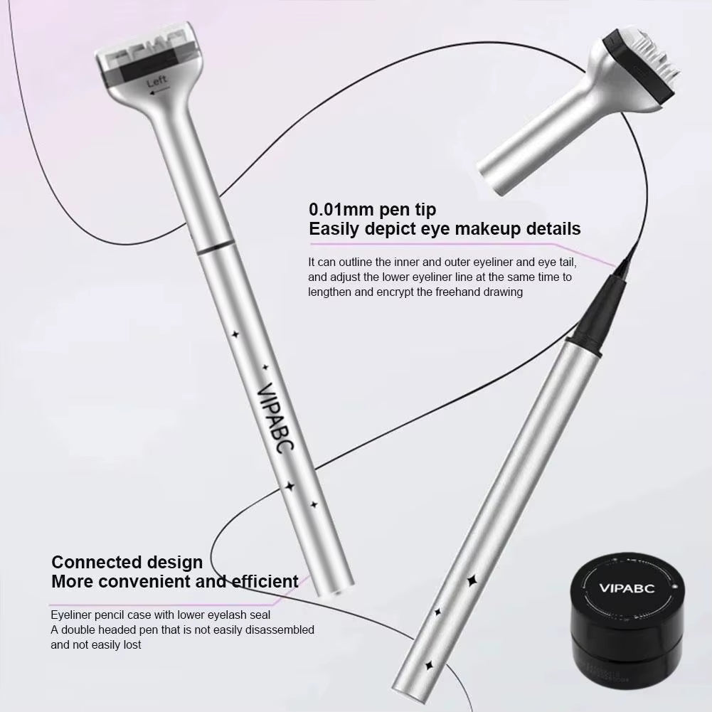 Lower Lash Stamp Quick Eye Makeup Aid Tools Kit 3 in 1