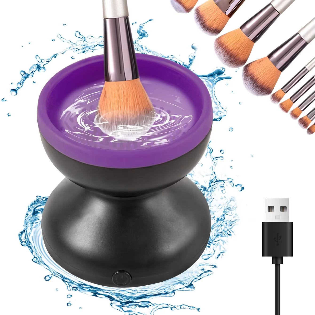 GirlsGlo™ Portable USB Makeup Brush Cleaner Machine