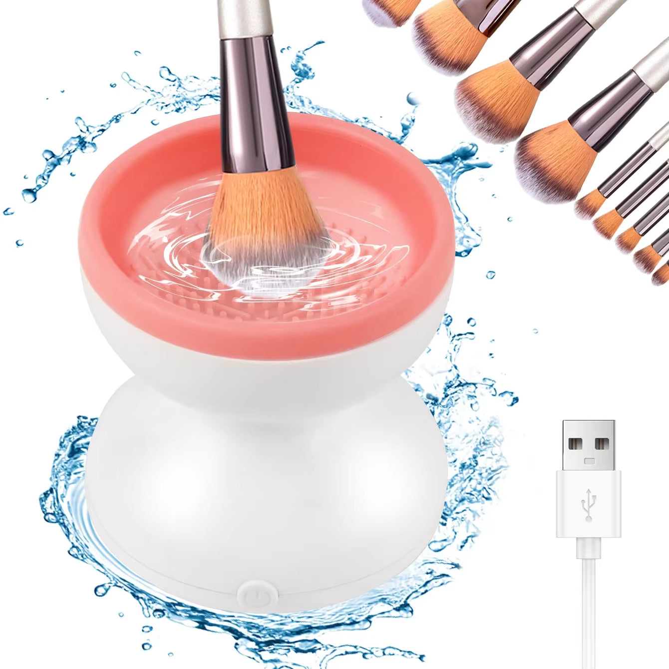 GirlsGlo™ Portable USB Makeup Brush Cleaner Machine