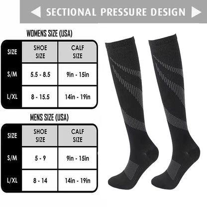 Nurse Compression Socks Sports Cycling Socks Or For Diabetics 1 pack