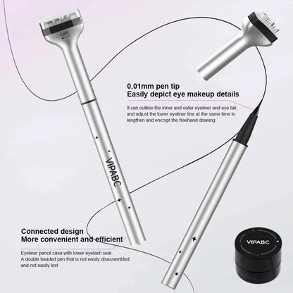 Lower Lash Stamp Quick Eye Makeup Aid Tools Kit 3 in 1